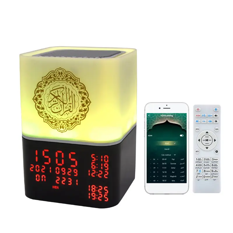 USA terpopuler Kun alat musik Penyedot Debu 8g mp3 Unduh Gratis 3d kubus usb led motif bulan Urs lampu sentuh digital speaker quran penuh