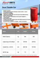 Nouvelle chariot de transfert de fûts d'huile 300kg 400kg 200L avec roulettes pivotantes à 360° en PU, chariot de manutention pour entrepôt