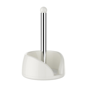 Kitchen Countertop Paper Towel Holder with <strong>Rotating</strong> Roll Holder and <strong>Food</strong> Storage Bag Rack <strong>Standing</strong> Lazy Hand-Wiping Organizer - Product Image 5