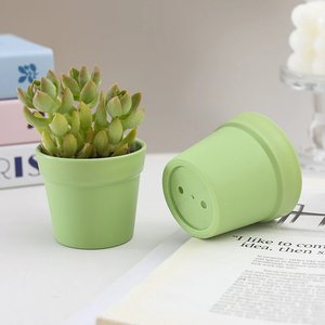Maceta Pequeña Estilo Influencer, Resistente a Roturas, Blanca, de PP Biodegradable, Hecha a Mano, para Flores de Coche, <span class=keywords><strong>Artificial</strong></span> - Product Image 5