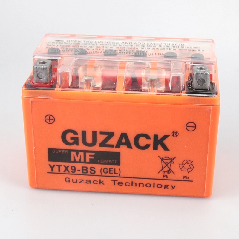 12N9-BS 12v 9ah влажные заряженный аккумулятор для guazck YTX9-BS Перезаряжаемые mf АКБ для мотоциклов