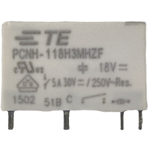 รีเลย์ Te PcNh-118H3Mhzf 18V DC 5A 30V DC 250V AC แบบปิดผนึกขนาดเล็กชนิดแม่เหล็กไฟฟ้า - Product Image 1