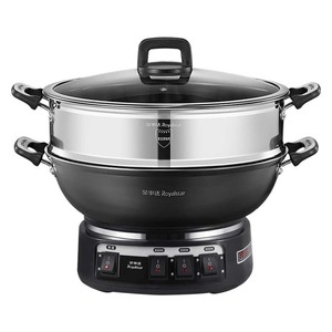 Royalstar Electric Hot Pot 30x30x32cm Multi Functional Stainless Steel Steamer Cooker For Household Use - Product Image 1