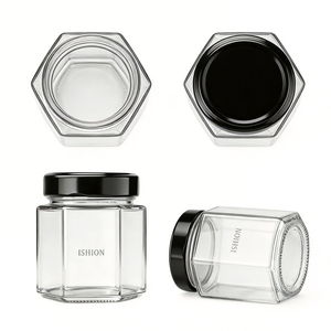 Nuevo Tarro de Vidrio Ancho para Miel, Vacío, de 250ml, 350ml, 500ml, 700ml, Tarro de Vidrio Transparente para Alimentos - Product Image 3