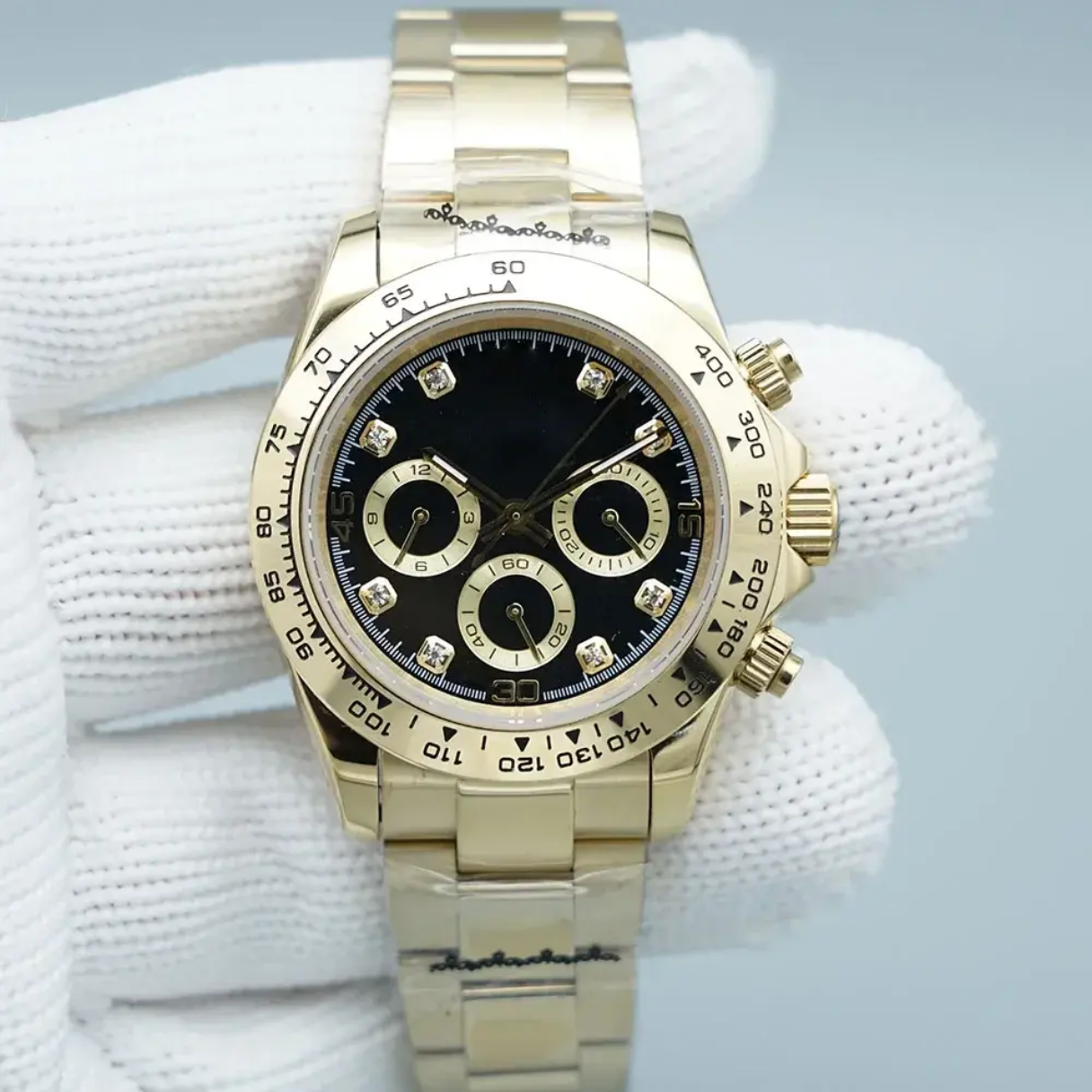 Montre mécanique automatique à mouvement suisse 4130 sur mesure