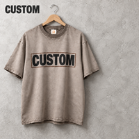T-shirt unisexe surdimensionné à épaules tombantes, style streetwear, délavé dégradé vintage, personnalisé, vente en gros OEM/ODM