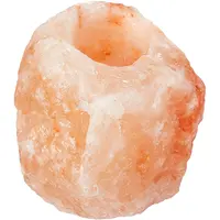Suporte de vela rosa do hálamo, sal votivo natural esculpir cristal, pedra, chá, conjunto para mesas, casamento, decorativa, atacado