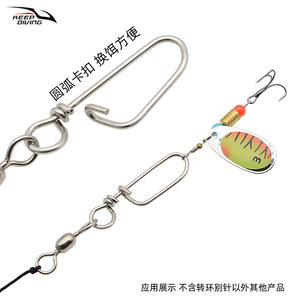 Keep Diving <b>Snap</b> Swivel 2Mm 85Mm Stainless Steel Ocean Boat Fishing Connector - Product Image 4