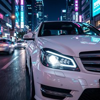 Pour Mercedes-Benz Classe C W204 07-10 : Ensemble de phares LED avec lentille de projecteur, feux de jour (DRL) et clignotants séquentiels – Amélioration modifiée Plug and Play