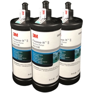 3M 05928 Finesse-It II Maschine polierender Kratzerentferner 1 QT Behältergröße, flüssig, 14,1% VOC-Gehalt Wt %, Flasche, weiß - Product Image 1