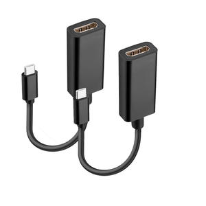 2022 جديد OEM مخصصة أسود اللون 1080P نوع c إلى HDMI شاحن أنثي كابل ABS قذيفة دعم صوت الوطن و أجهزة الفيديو الأخرى - Product Image 4