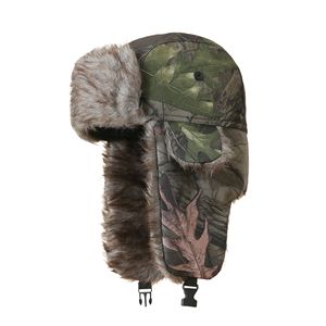 Gorro de Invierno para Hombre, Forrado de Piel Sintética, Estilo Camuflaje, con Orejeras, Tipo Ushanka, Resistente al Viento, Cálido, para Caza, Esquí, Estilo Ruso - Product Image 2