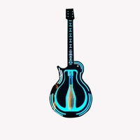 Lampe de bar LED pour soirée vin Accessoires d'ambiance Champagne King Guitar Wine Holder Porte-champagne