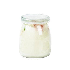 Transparent Glass Salt Body Scrub Honey Bee Bamboo Lucid Mini Storage Yogurt Jars Pudding Bottle With Cork Lid