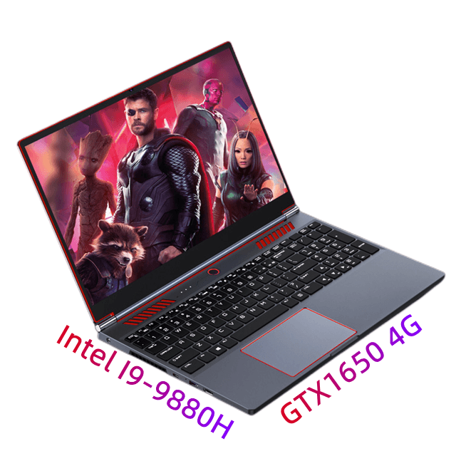 Игровой ПК GTX1650, Intel Core i9 16,1 H, 9880 дюйма, 4G выделенная графическая карта Core I9 9-го поколения, 64 ГБ, игровой ноутбук