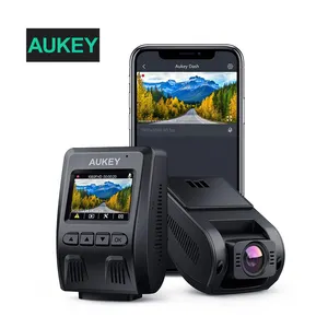 AUKEY กล้องติดรถยนต์ WiFi,กล้อง DVR Sony เซนเซอร์ตรวจจับความเคลื่อนไหวแดชบอร์ดขนาดเล็ก Full HD 1080P กล้องติดรถยนต์ Wi-Fi