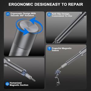 Juego de Destornilladores Magnéticos Portátiles 63 en 1, Kit de Herramientas de Reparación Personalizable con Mango de Acero, Soporte OEM - Product Image 3