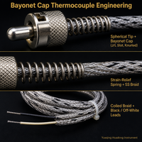 Thermocouples de type baïonnette HUADONG avec une pointe de détection de température sphérique