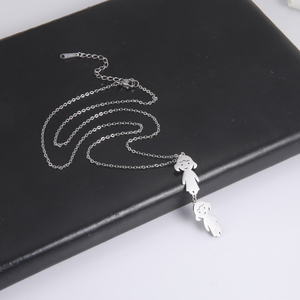 Collana Personalizzata con Nome <span class=keywords><strong>per</strong></span> Ragazzi, Ragazze, Coppie, Donna in Acciaio Inossidabile, Incisione <span class=keywords><strong>Nomi</strong></span> Bambini, Famiglia, Amici, Gioielli - Product Image 2