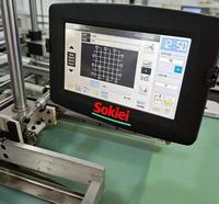 Machine à coudre industrielle programmable CNC à point noué, à plat, à une aiguille, pour sacs en cuir, neuve