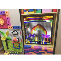 Juego de pared para niños pequeños, patio interior, luz interactiva, juego de pared, tablero de clavijas LED para niños, Sala sensorial, Museo de Ciencia