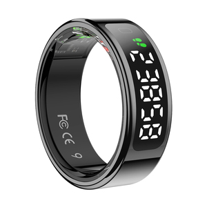 Tkyuan แหวนอัจฉริยะหน้าจอ LED สำหรับแสดงภาพควบคุมอัตราการเต้นของหัวใจแหวนอัจฉริยะอัจฉริยะสำหรับนิ้วมือเพื่อสุขภาพ - Product Image 3