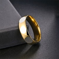 Anillo de Acero Inoxidable con Diseño de Puntos, Acabado Dorado y Plateado de Dos Tonos para Bodas Masculinas y Joyería de Promesa para Parejas