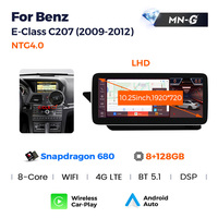 Radio Mobil Mekede Android 13 8+256G Car-Play untuk Benz E-Class C207 NTG4.0 NTG4.5 NTG5.0 Snapdragon 680 Pemutar Dvd
