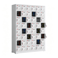 Armoire de charge pour outils électriques renforcée pour les chantiers de construction, casier de charge centralisé avec serrure à code multifonction