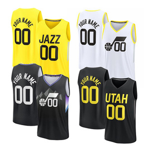 Offre Spéciale haute qualité basket-ball américain cousu imprimé maillot en gros NBaing <span class=keywords><strong>Utah</strong></span> tous les joueurs nouveaux vêtements de sport chemise hauts - Product Image 1