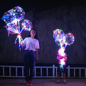 Khổng lồ Vòng dạ quang Đảng rõ ràng Latex LED Bobo bóng cho các sự kiện - Product Image 1