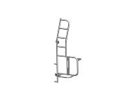 Approvisionnement d'usine 2-en-1 RV Échelle arrière extérieure et porte-pneu Caravane RV Pièces avec accessoire de volant