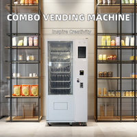 Distributeur automatique de boissons froides et de collations de qualité supérieure, populaire, avec lecteur de carte SDK, paiement personnalisable, capacité ajustable, garantie 1 an.