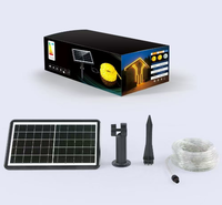 Bande lumineuse LED solaire haute efficacité 6000K lumière du jour, étanche IP65, en PVC, rechargeable, télécommandée, dimmable, garantie 3 ans, pour jardin