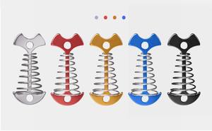 เต็นท์ก้างปลาแบบปรับได้ตะขอสปริงตะขอเกี่ยวเชือกสำหรับปีนเขาตั้งแคมป์กลางแจ้งกันน้ำ - Product Image 2