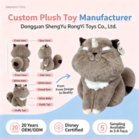 Jouets en peluche personnalisés, mascottes d'entreprise, ornements, poupées en coton, figurines en peluche de dessins animés, transfrontaliers avec logo imprimé OEM ODM