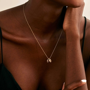 Collier personnalisé en or avec pendentif pierre de naissance marquise unique 2026 – Cadeau idéal pour maman - Product Image 4