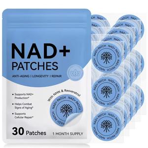Parche de NAD+ para Aumentar la Energía, Antienvejecimiento, Biodegradable, Administración Transdérmica, 30 Unidades, para Hombres y Mujeres, Solución Profesional - Product Image 1