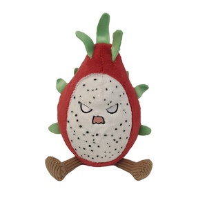 Sevimli Carambola yabanmersini şekil oyuncak peluş meyve serisi interaktif eğitici oyuncak PP pamuk dolum toptan Lot mevcut - Product Image 6