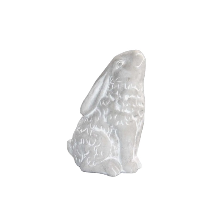 Ручная роспись, керамические пасхальные фигурки кроликов, белые керамические фигурки кроликов, Античная Фигурка кролика