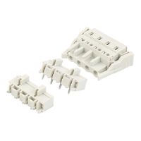 Connecteur de bornier à ressort sans vis MCS-7.5mm pour PCB, 2P-12P, broches droites/à angle droit, blanc, ensemble complet