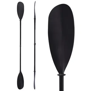China Kayak Paddle Racing Boat Surface 3K Twill Gloss Carbon Fiber Extendable Paddle With Scale