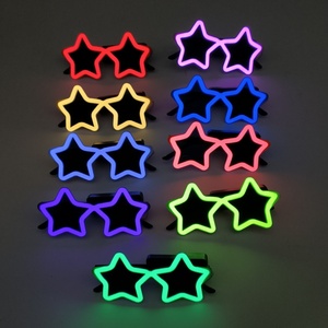 ファッションスター型LEDライトアップ眼鏡面白いパーティーデコレーションワイヤレス点滅LEDメガネ - Product Image 2