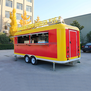 Camion de restauration mobile, remorque de traiteur entièrement équipée, chariots mobiles d'extérieur pour bière, glaces et café, remorques alimentaires entièrement équipées - Product Image 2