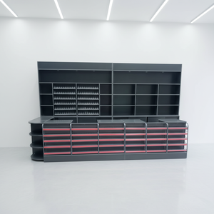 Soporte de exhibición para mostrador de botellas de vino, venta al por mayor solo y pedido contador de efectivo, la cantidad mínima es de 3 juegos - Product Image 1
