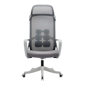 Silla de oficina con respaldo alto de malla giratoria ergonómica de altura ajustable convertible ejecutiva moderna para gerente/personal - Product Image 1
