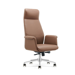 Chaise de bureau personnalisée, luxueuse, contemporaine, moderne, présidentielle, royale, ergonomique, en cuir véritable - Product Image 5