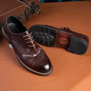 Zapatos de vestir de cuero de alta calidad para hombre, cómodos y elegantes, de plataforma, negros, de marca, casuales, para fiestas y oficina. - Product Image 2