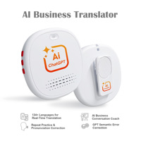 Traducteur vocal IA portable en temps réel, interprète simultané multilingue pour les voyages et les affaires