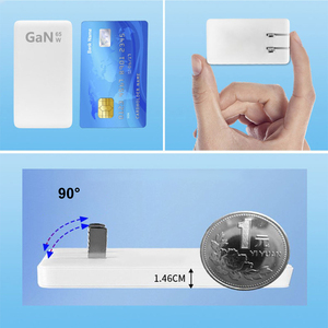 Mini cargador delgado portátil Cables de carga incorporados Banco de energía de batería externa con enchufe de pared de CA para <span class=keywords><strong>Anker</strong></span> - Product Image 5